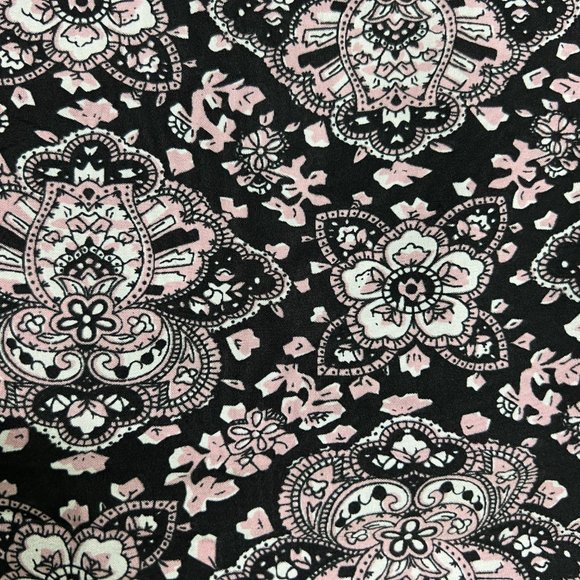 [NWOT] Chic Printed Black Sleeveless Top with attachable sleeves. - Picture 6 of 6